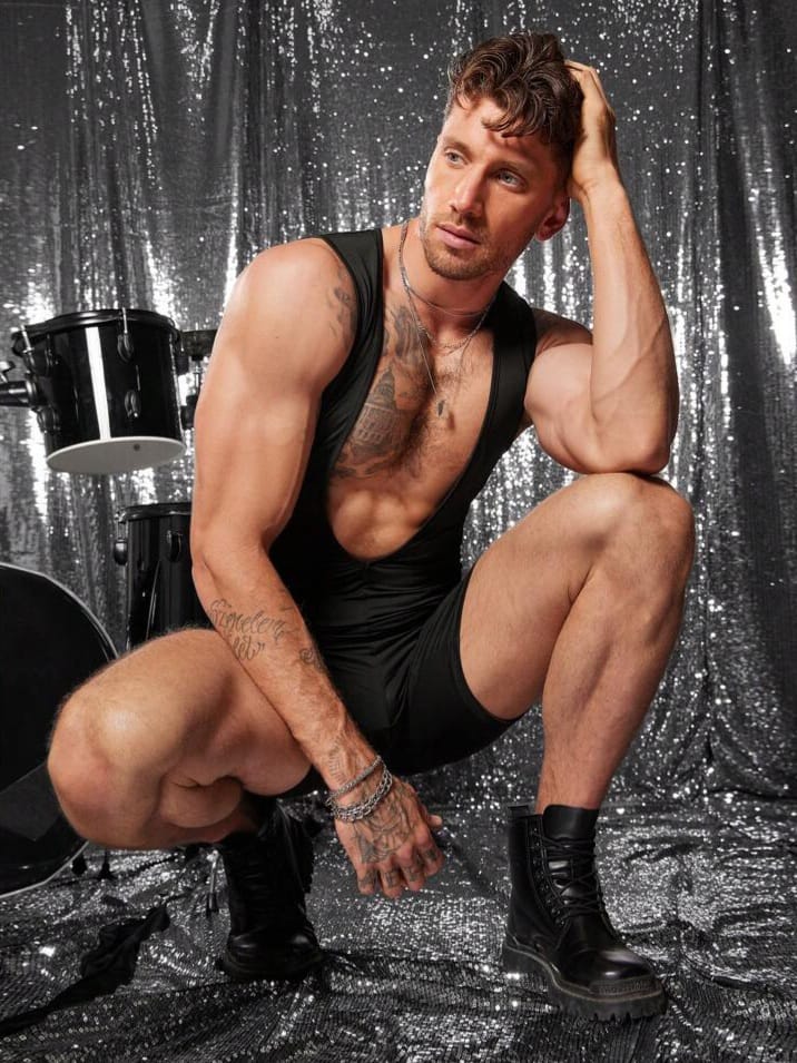 Crystal City Men's Sexy Deep V-Neck Backless Romper